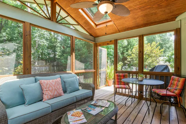 Stock photo of a screened lanai room